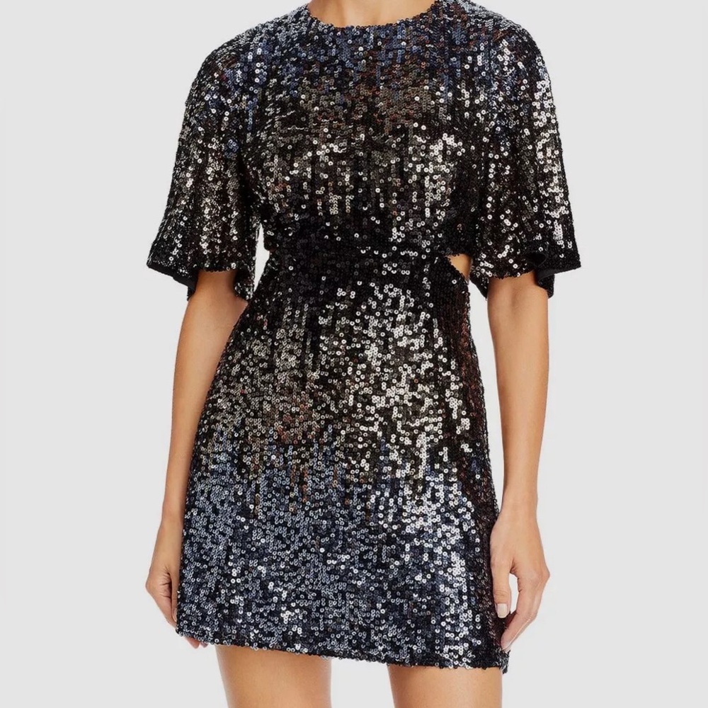 French Connection - Sequin Cutout Dress
